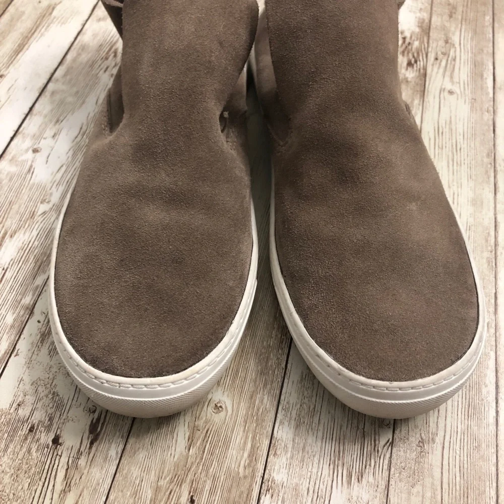 Dolce Vita Tan High Top Suede Slip on Loafers